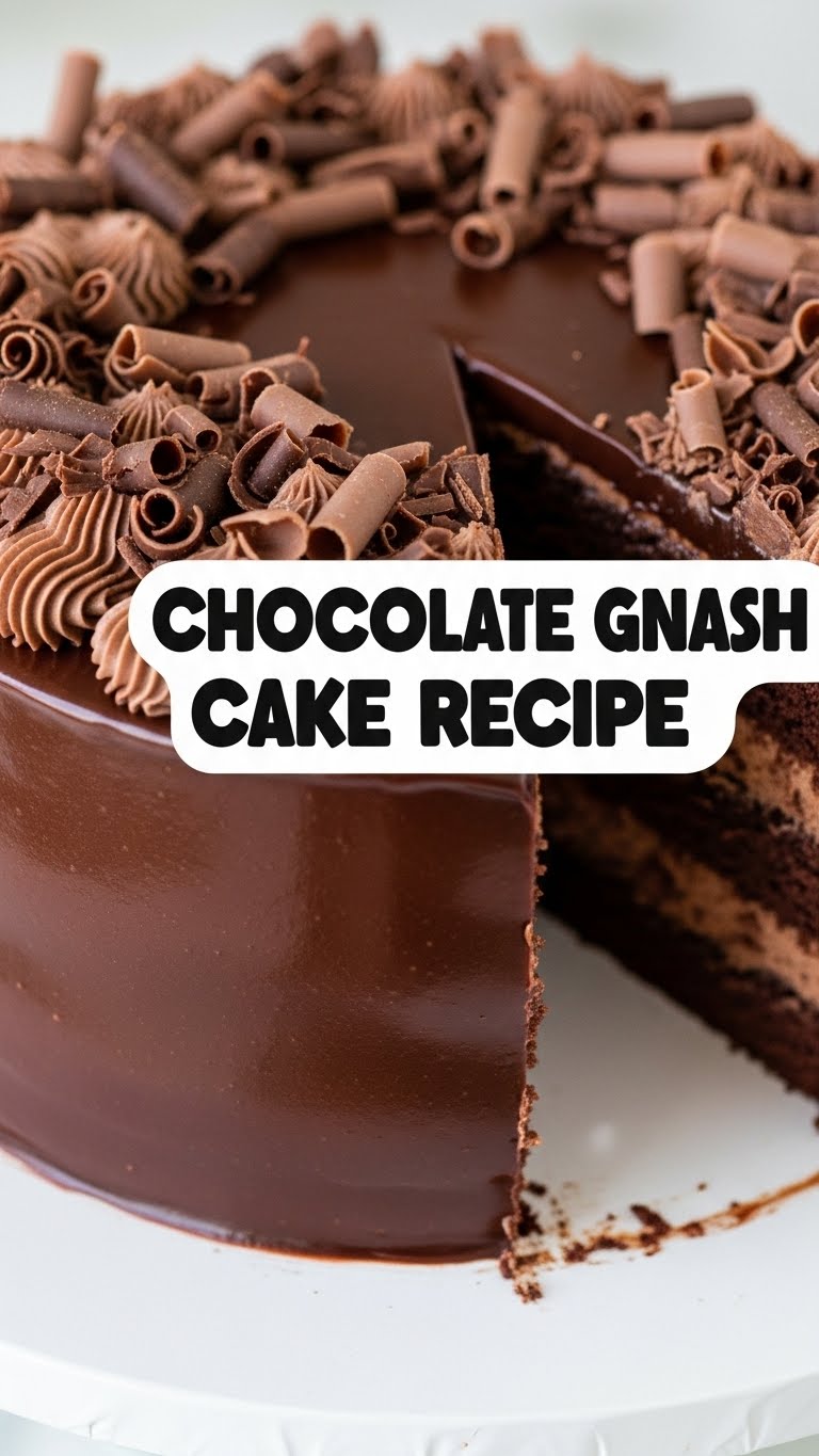 Chocolate Gnash Cake Recipe