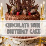 Chocolate 18th Birthday Cake