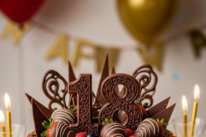Chocolate 18th Birthday Cake