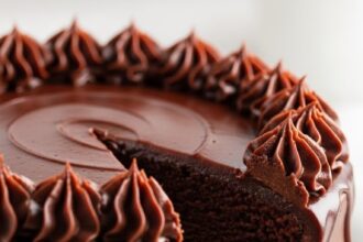 Chocolate Cake With Ganache Frosting