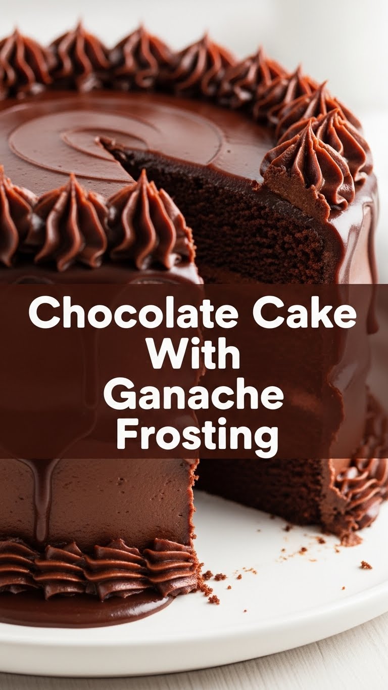 Chocolate Cake With Ganache Frosting