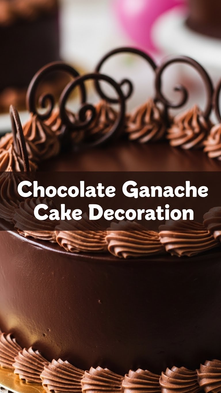 Chocolate Ganache Cake Decoration