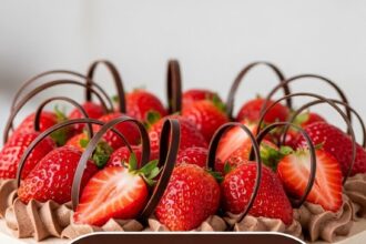 Strawberry And Chocolate Cake