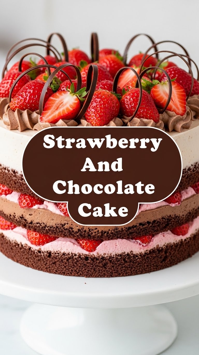 Strawberry And Chocolate Cake