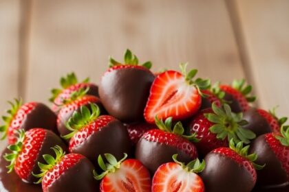 Chocolate Covered Strawberries Cake