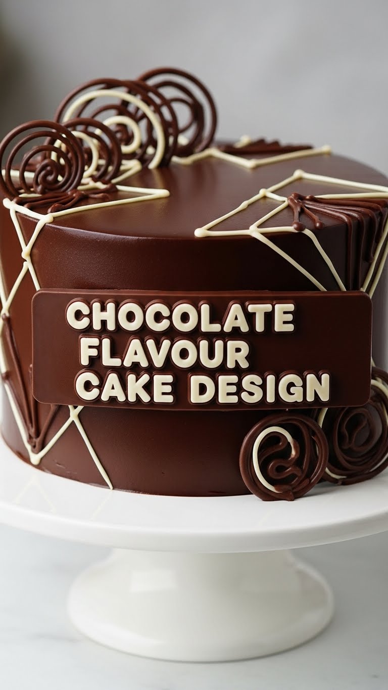Chocolate Flavour Cake Design