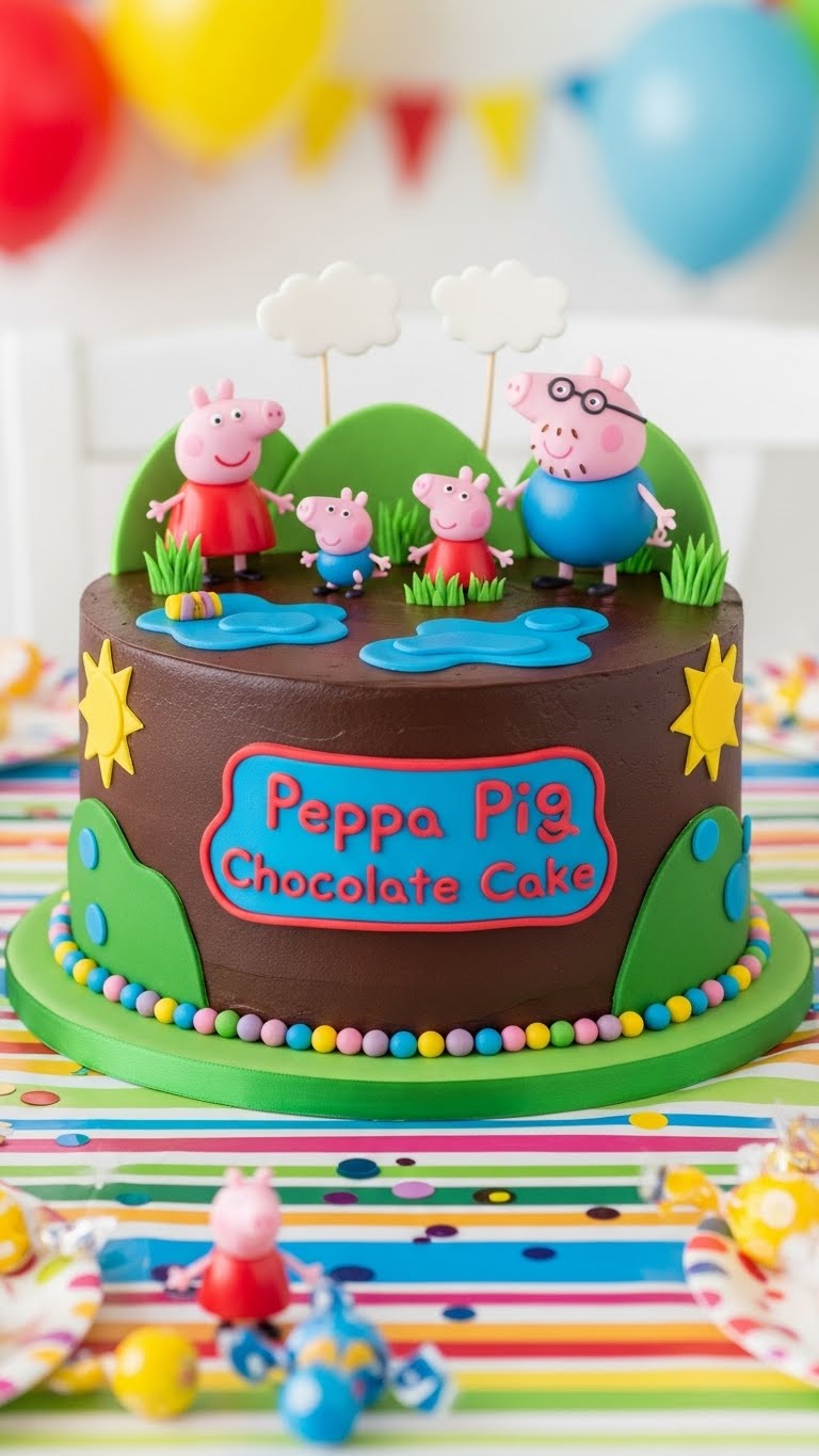 Peppa Pig Chocolate Cake
