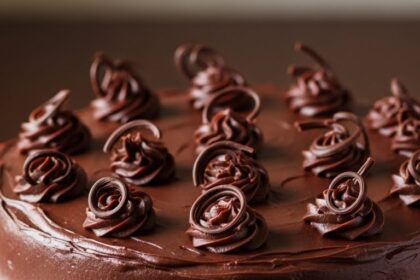 Red Velvet Cake With Chocolate Frosting