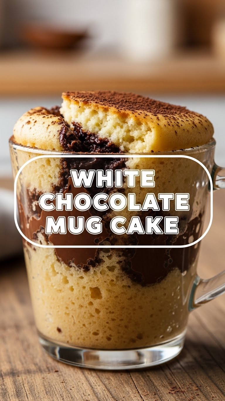 White Chocolate Mug Cake