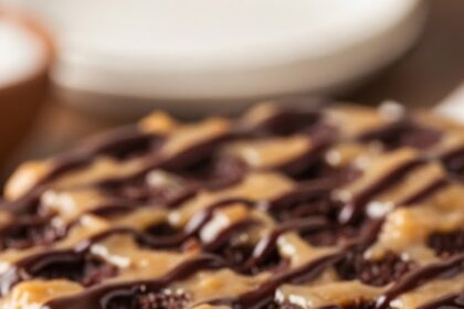 German Chocolate Poke Cake