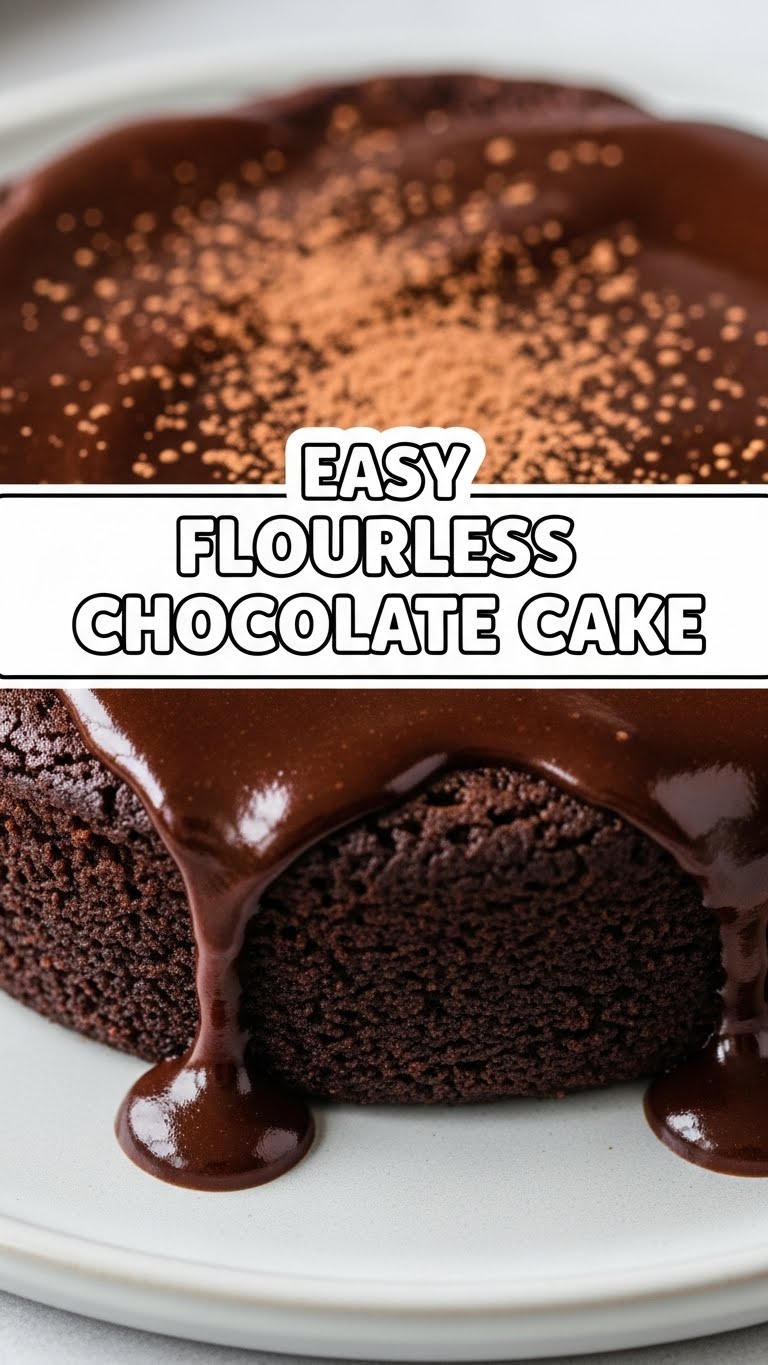 Easy Flourless Chocolate Cake