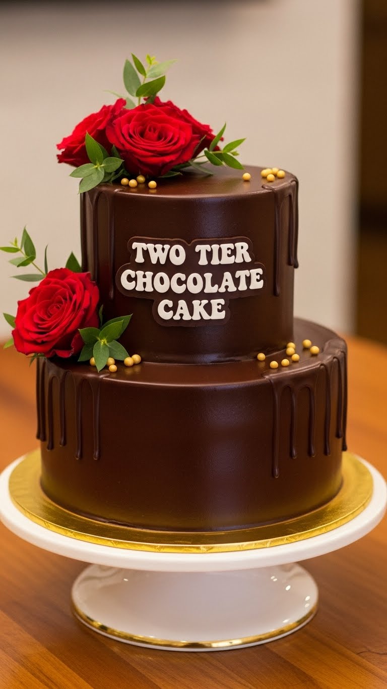 Two Tier Chocolate Cake