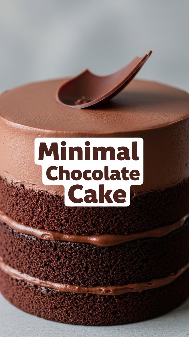Minimal Chocolate Cake
