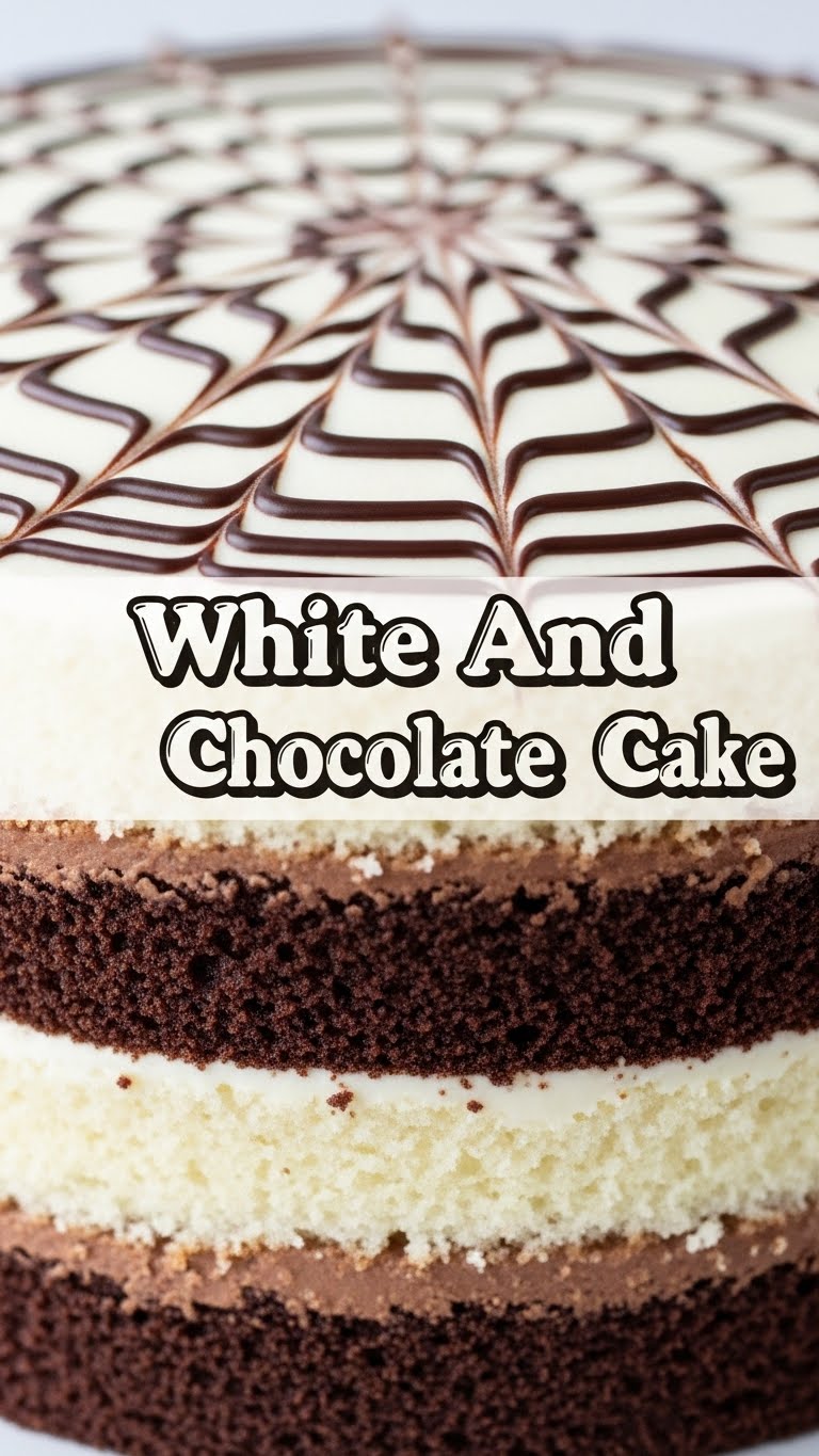 White And Chocolate Cake