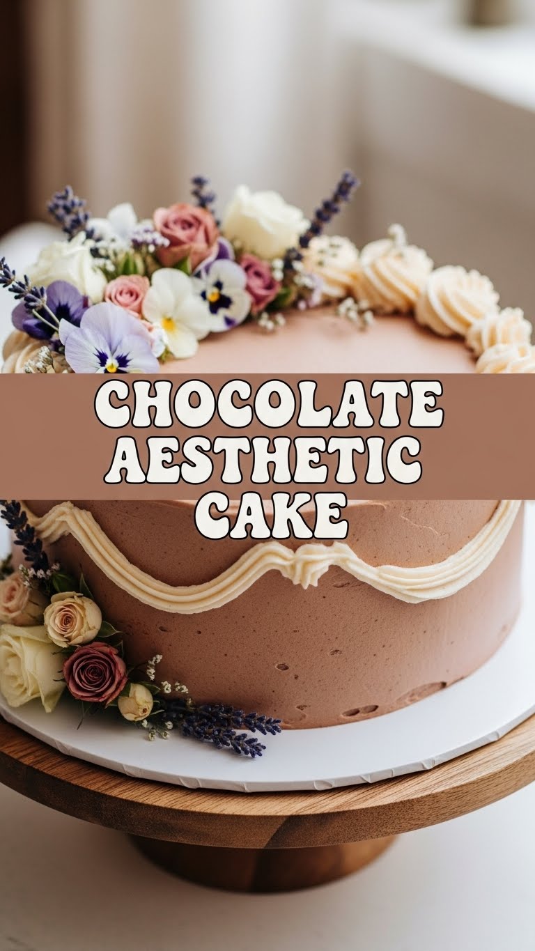 Chocolate Aesthetic Cake