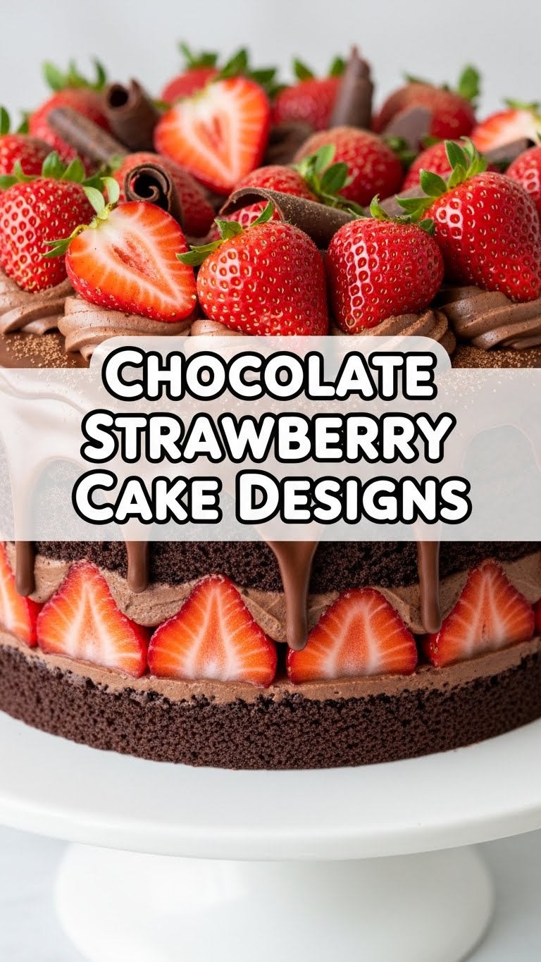 Chocolate Strawberry Cake Designs