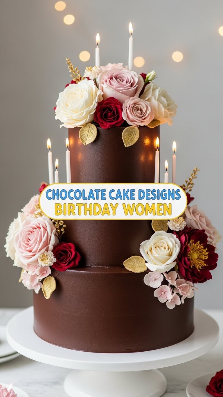 Chocolate Cake Designs Birthday Women