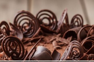 Cake With Chocolate Decoration