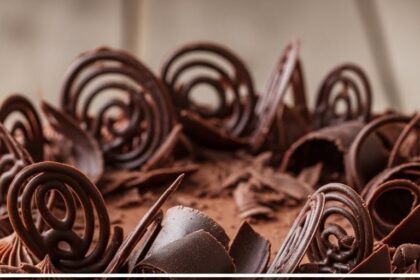 Cake With Chocolate Decoration