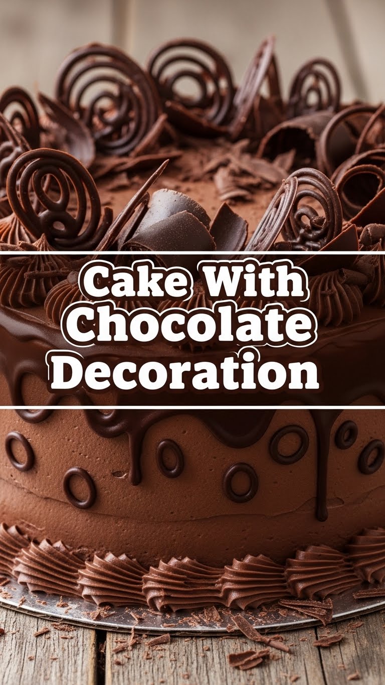 Cake With Chocolate Decoration