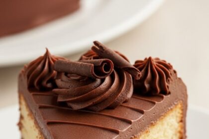 Vanilla Cake With Chocolate Frosting