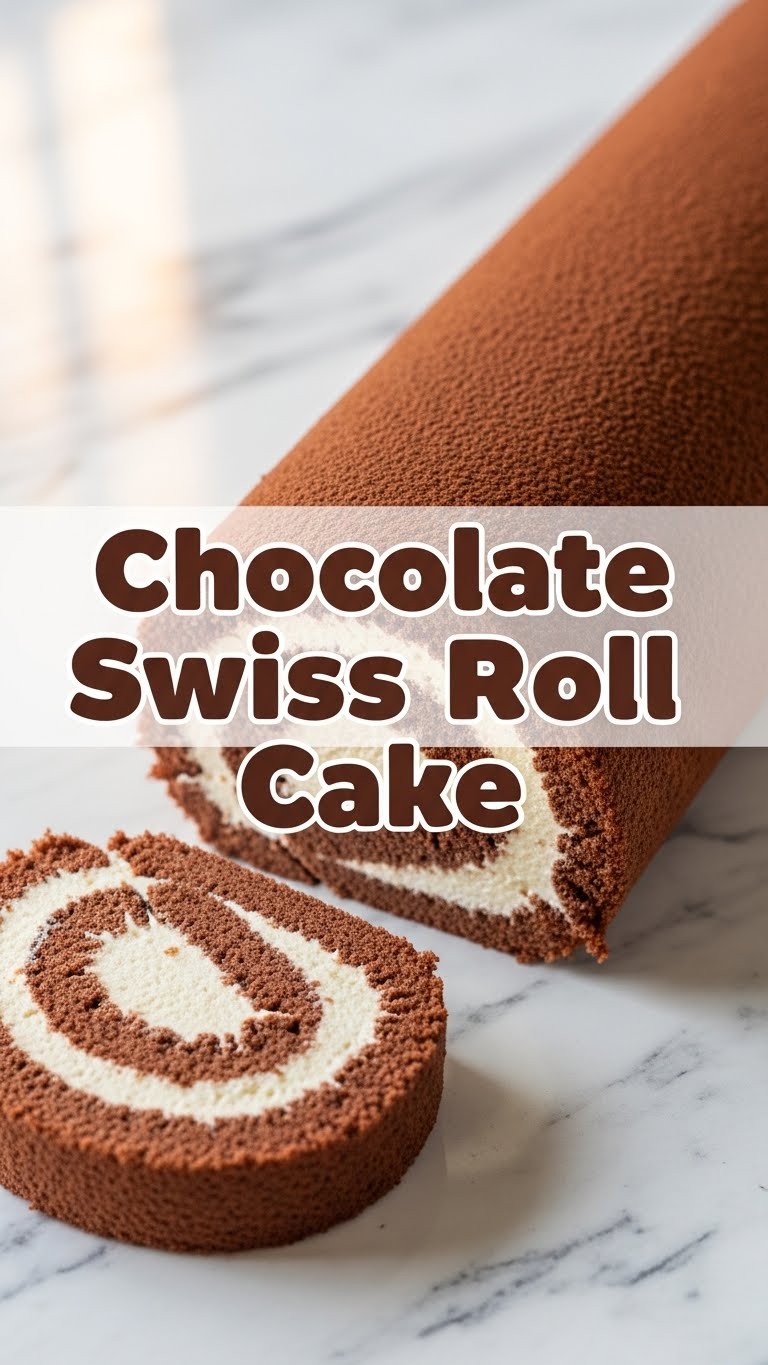 Chocolate Swiss Roll Cake
