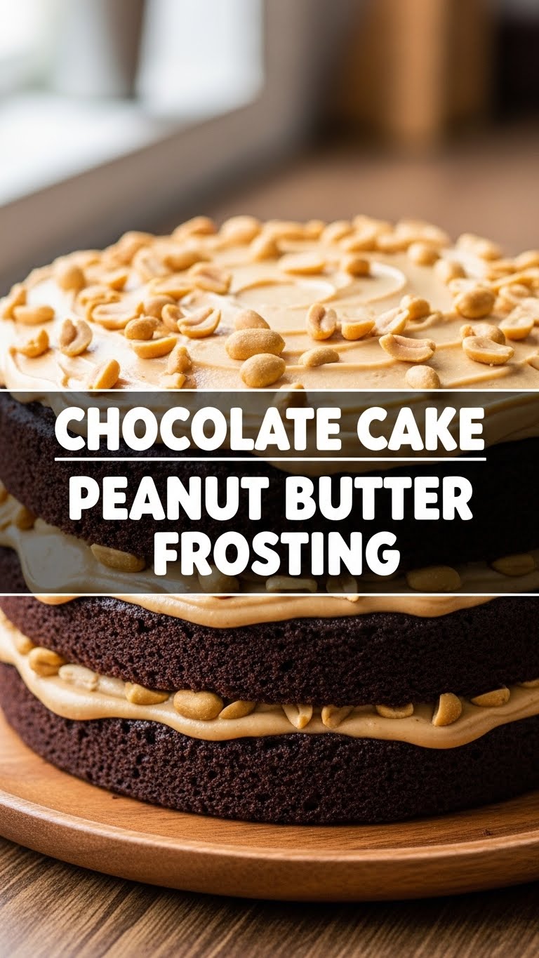 Chocolate Cake Peanut Butter Frosting
