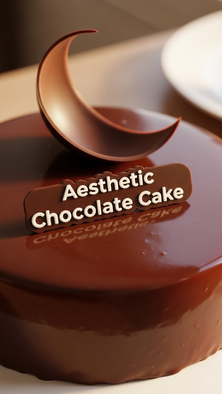 Aesthetic Chocolate Cake