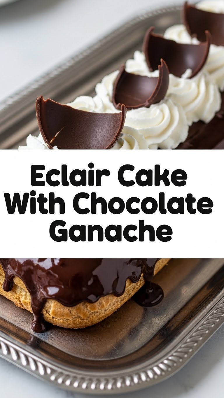 Eclair Cake With Chocolate Ganache