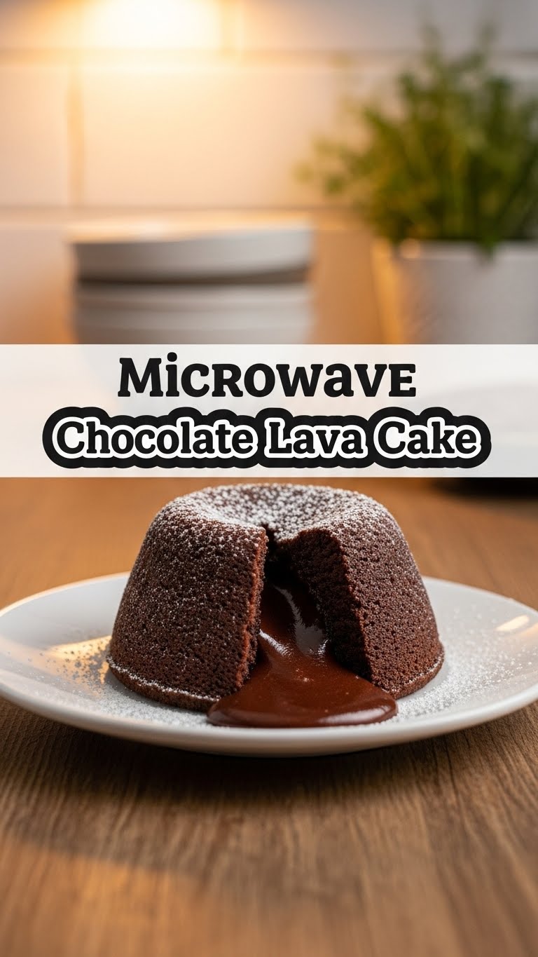 Microwave Chocolate Lava Cake