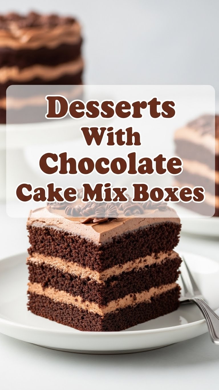 Desserts With Chocolate Cake Mix Boxes
