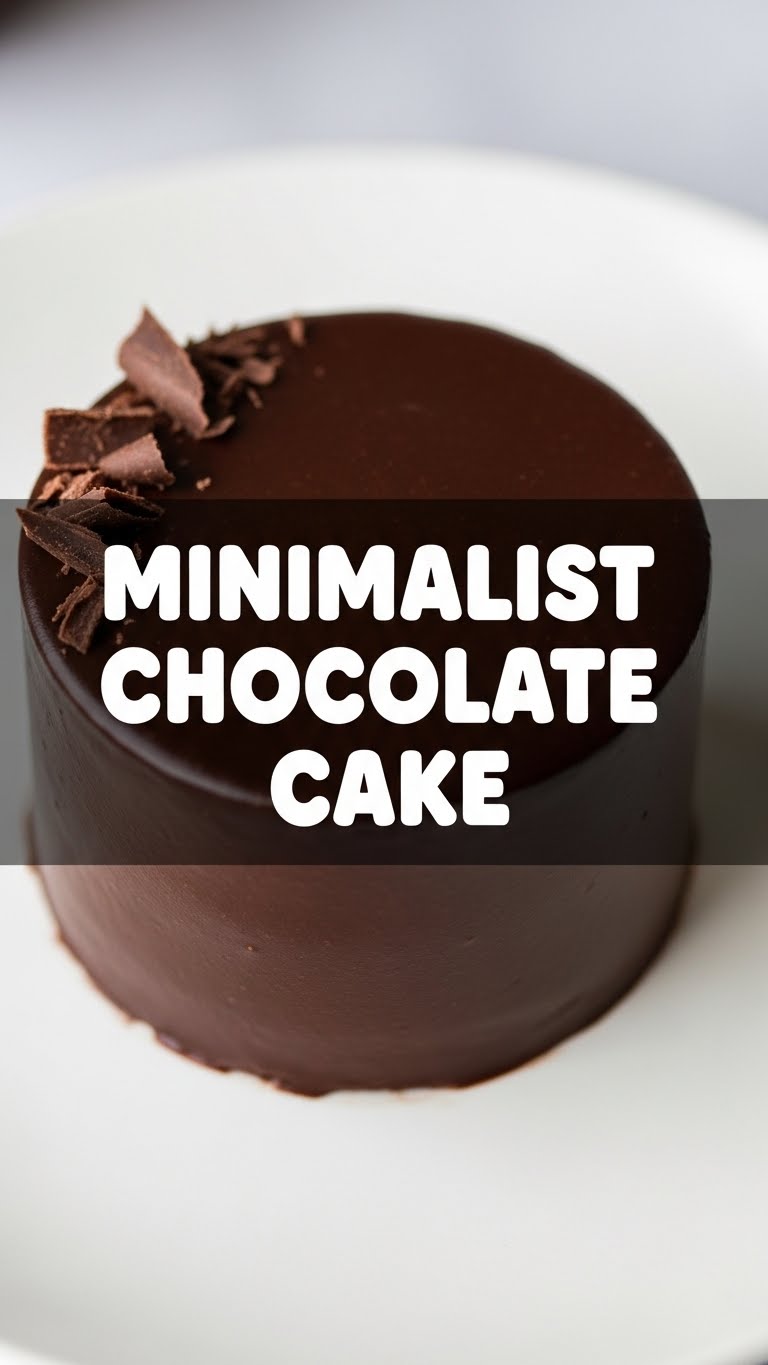 Minimalist Chocolate Cake
