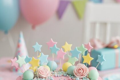 Pink And Chocolate Cake