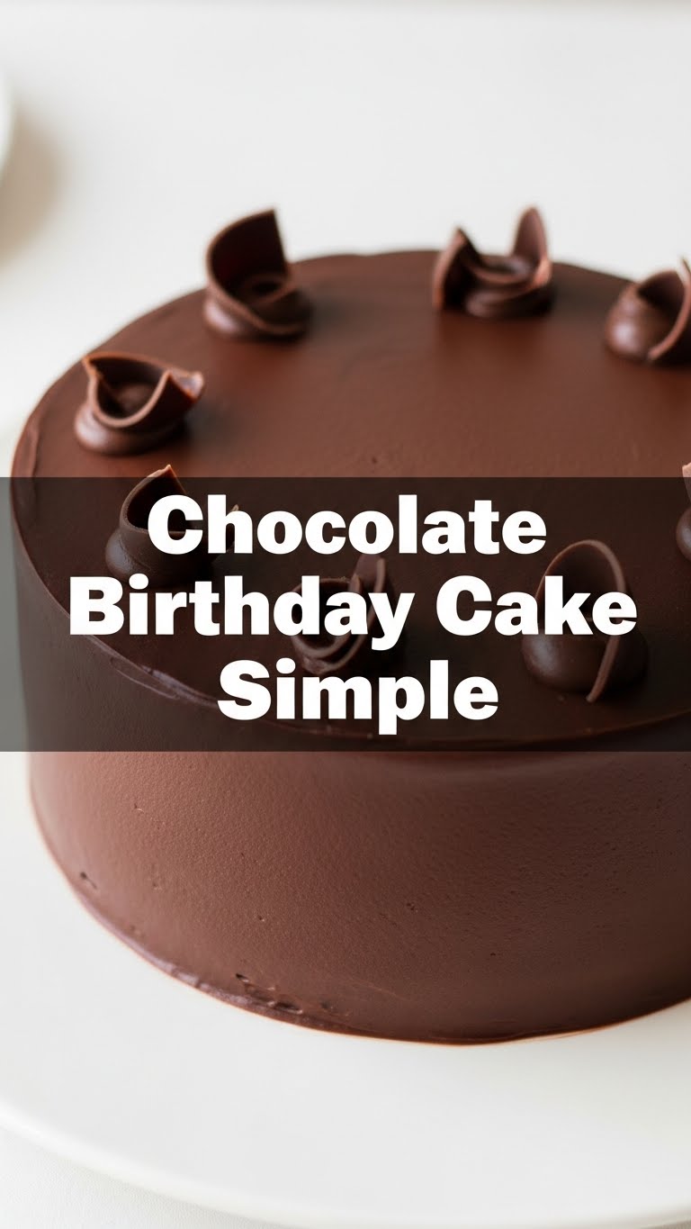 Chocolate Birthday Cake Simple