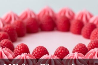 White Chocolate And Raspberry Cake