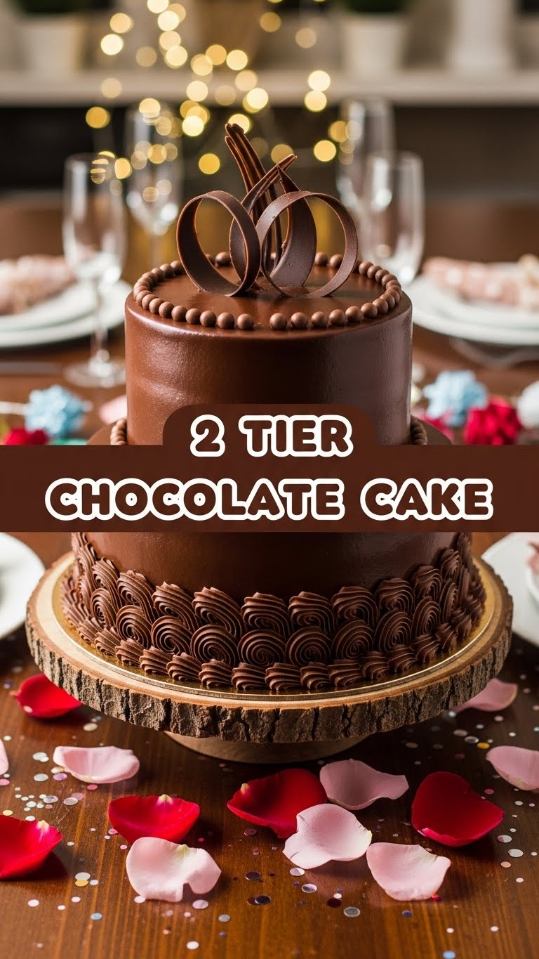 2 Tier Chocolate Cake