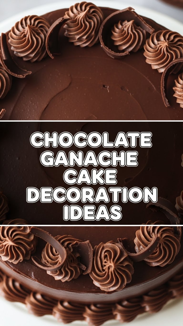 Chocolate Ganache Cake Decoration Ideas