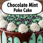 Chocolate Mint Poke Cake