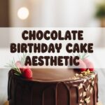 Chocolate Birthday Cake Aesthetic