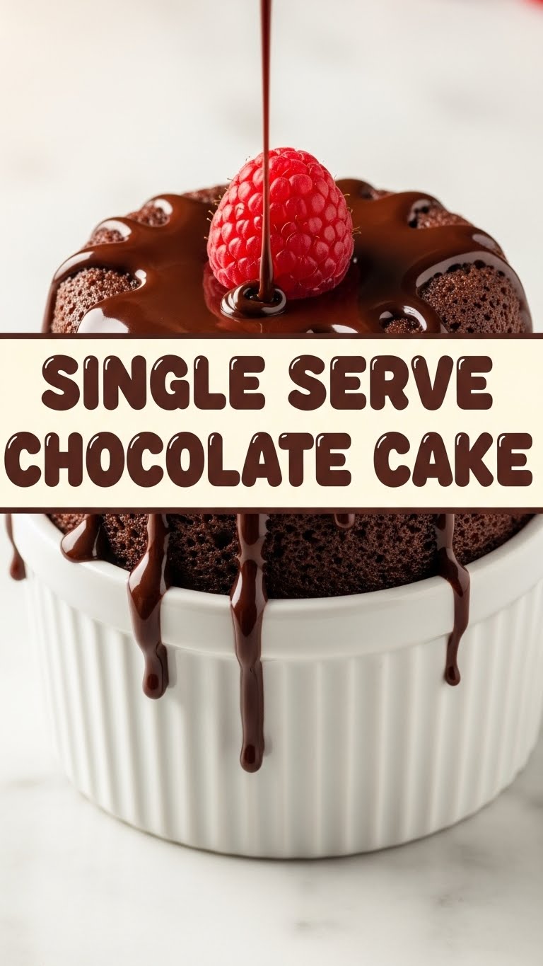 Single Serve Chocolate Cake