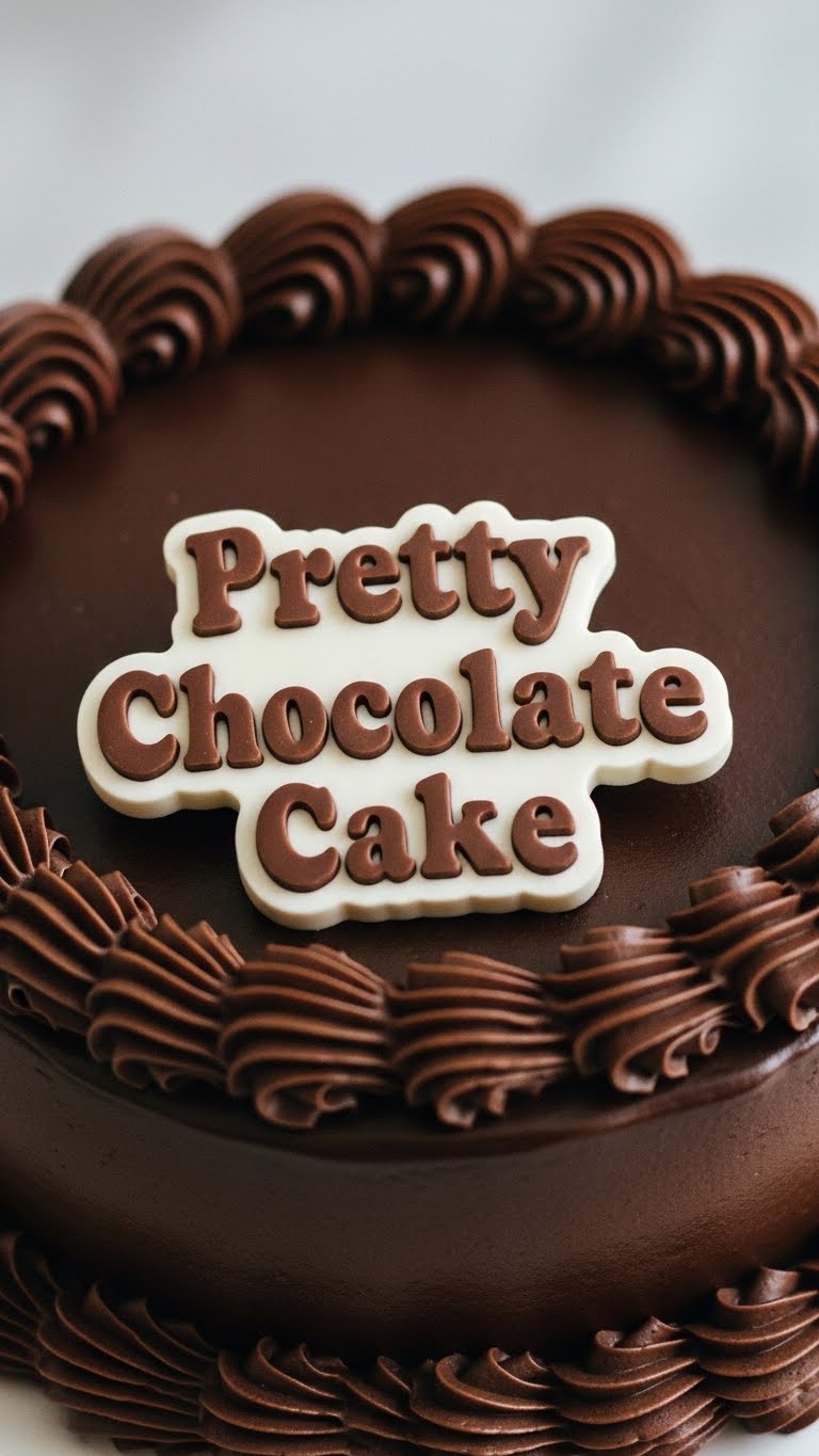 Pretty Chocolate Cake