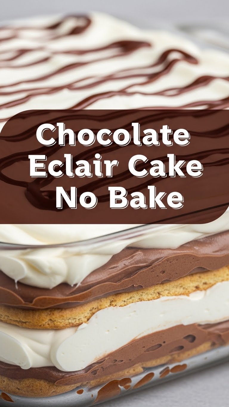 Chocolate Eclair Cake No Bake