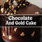Chocolate And Gold Cake
