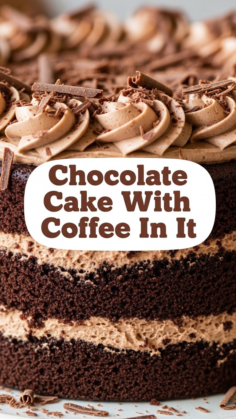 Chocolate Cake With Coffee In It