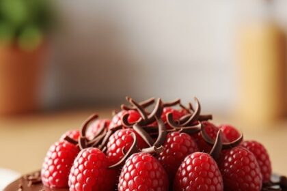 Dark Chocolate Raspberry Cake