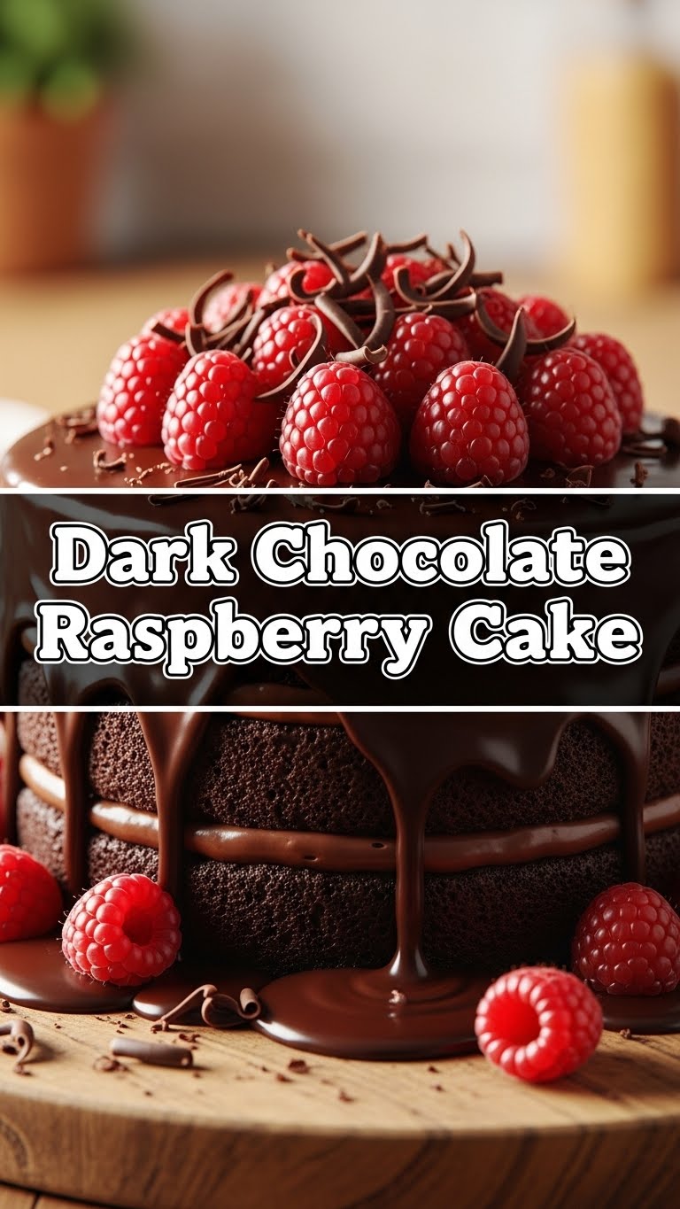 Dark Chocolate Raspberry Cake