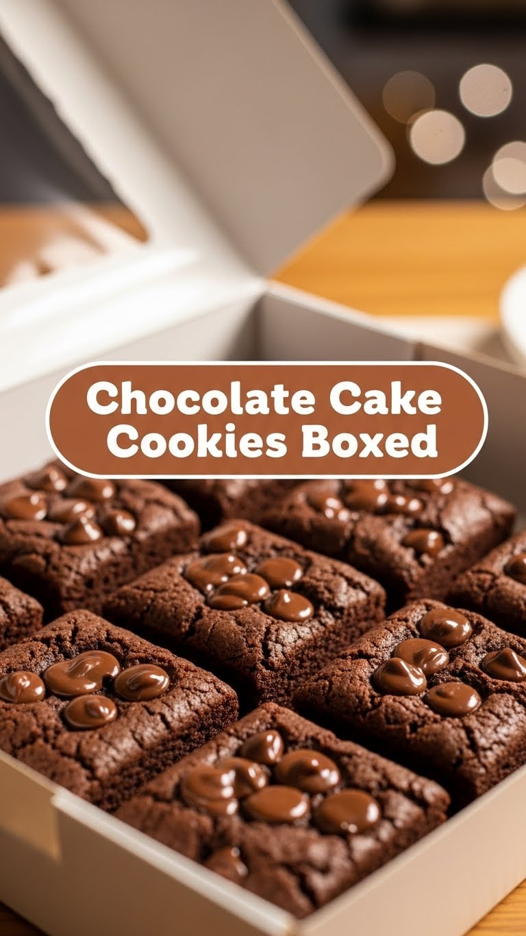 Chocolate Cake Cookies Boxed