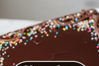 Chocolate Sheet Cake Decoration