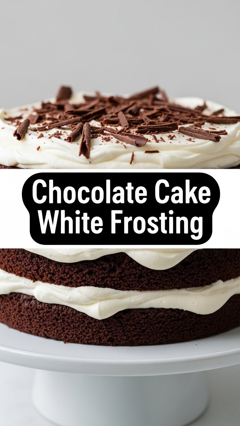 Chocolate Cake White Frosting