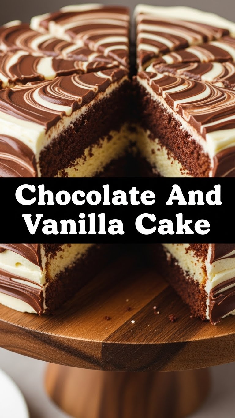 Chocolate And Vanilla Cake